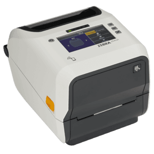 Zebra ZD621t Healthcare, 8 dots/mm (203 dpi), disp. (colour), RTC, USB, USB Host, RS232, BT (BLE), Ethernet, white