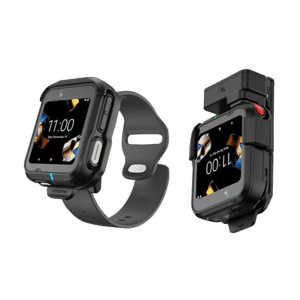 Zebra WS301, Android mobile computer, 2" AMOLED display, 13MP/5MP cameras, Wi-Fi 6, Bluetooth 5.3, NFC, Push-to-Talk, IP65, black, clip mount