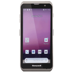 Honeywell EDA5S, 2Pin, Android mobile computer, 5.5" display, 3GB RAM, 32GB storage, NFC, Wi-Fi 5, Bluetooth 5.0, IP67, 13MP rear and 5MP front cameras, 3060mAh battery