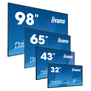 iiyama ProLite LFDs LH3260HS-B1AG, 31.5", Full HD, 500cd, TFT Screen, HDMI, RS232, VESA 150x200mm, Black, QSG, Remote Control